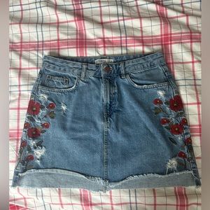 Zara denim skirt